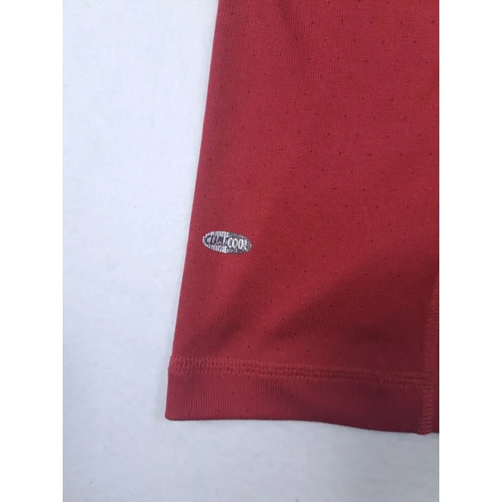 Adidas Shirt Mens XXL Red Climacool Athleisure Lounge Wear Performance Crew Neck